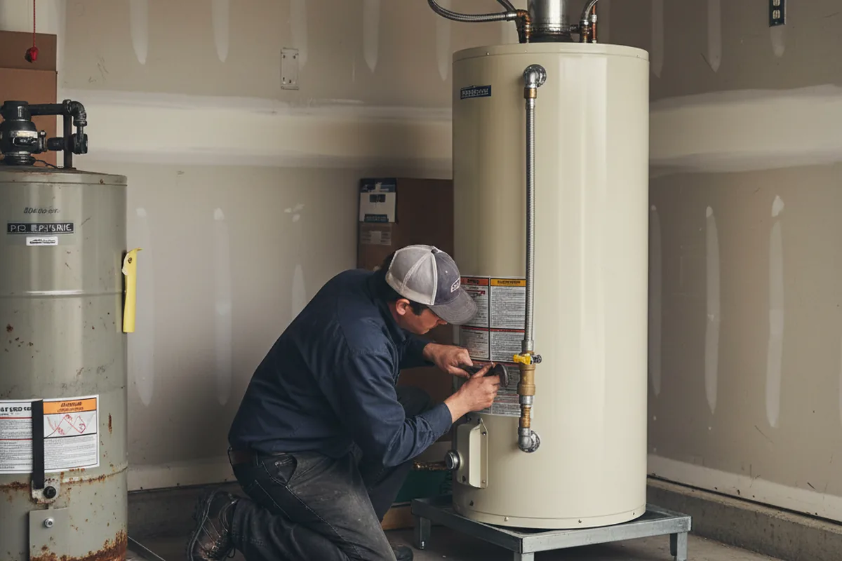 Water heater and shutoff valve replacement in West Boylston